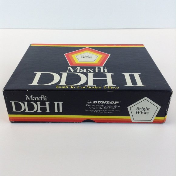 Dunlop Maxfli DDH II Tough To Cut Surlyn Bright White Box of 12 Golf Balls - Picture 9 of 13